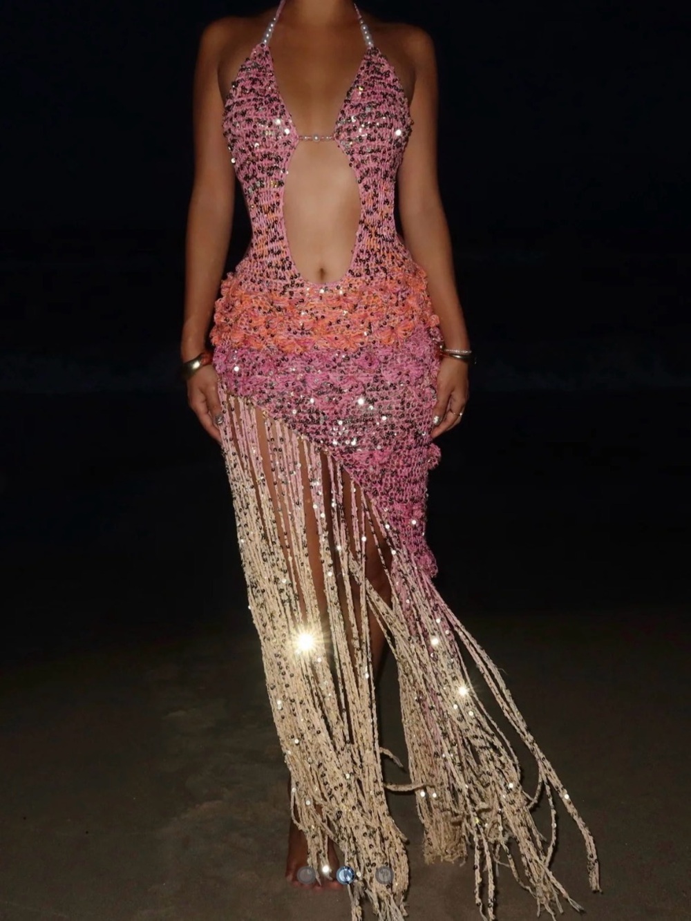 Pink Ombre Work From Beach Be Like Dress
